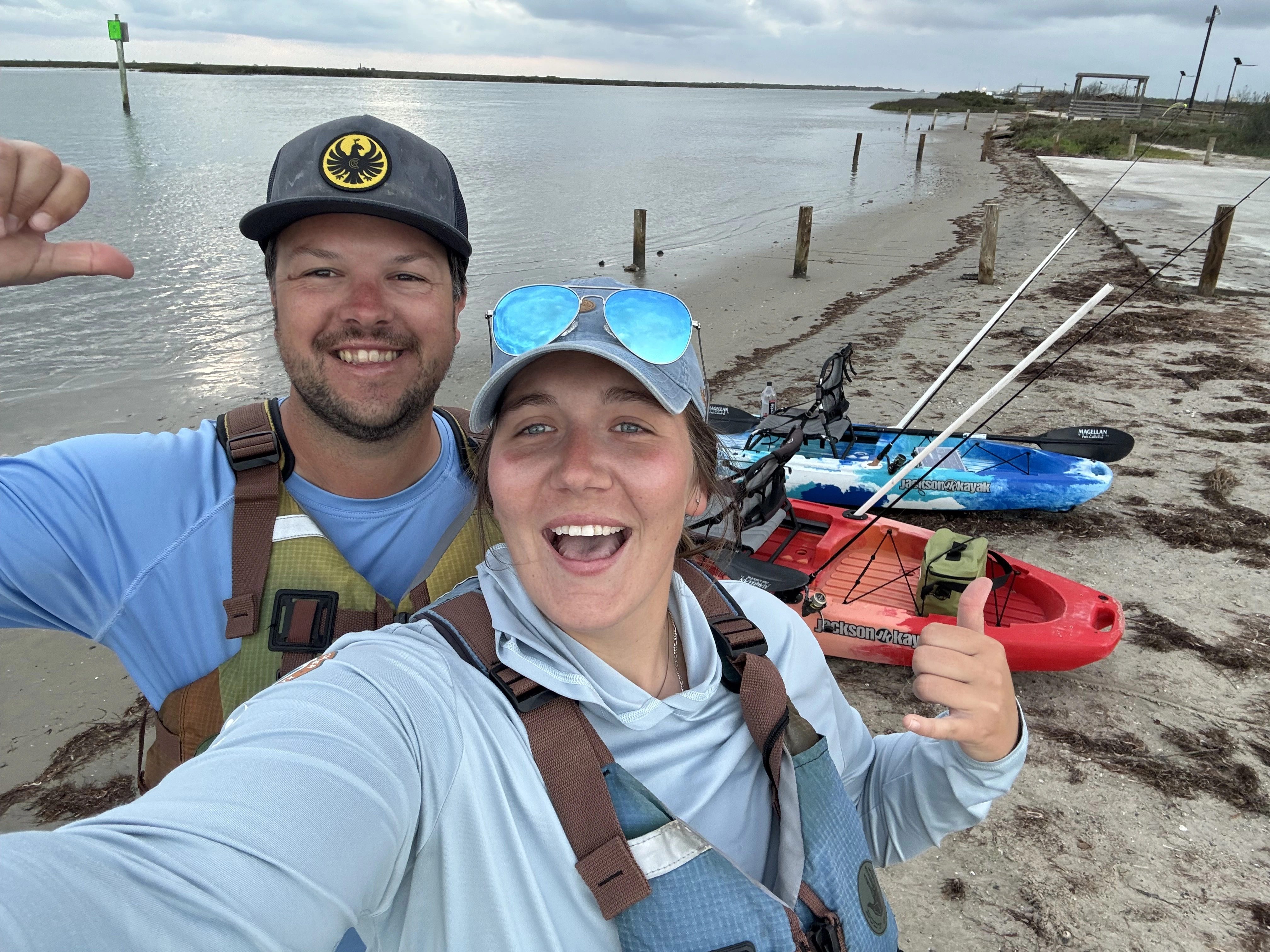 Cameron Reid and Kalyn Ohrt, founders of Austin Lake Management, on Lake Austin